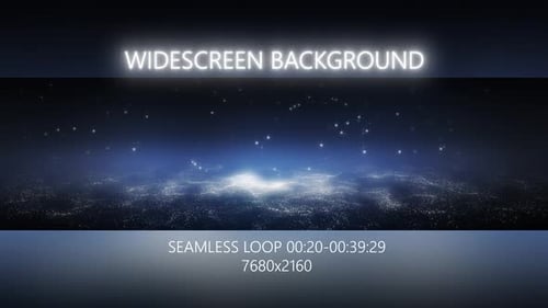 Abstract Particle Waves Widescreen Seamless Loop Background