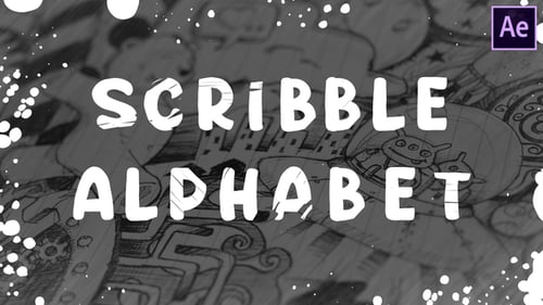 Animated Scribble Alphabet Letter Pack
