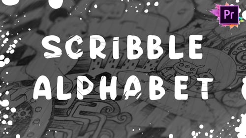 Hand-Drawn Scribble Alphabet Animated Character Pack
