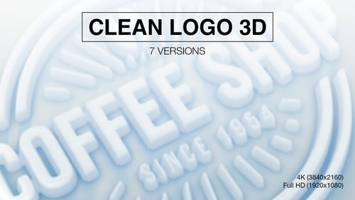 Clean Logo 3D Reveal (7-Pack)