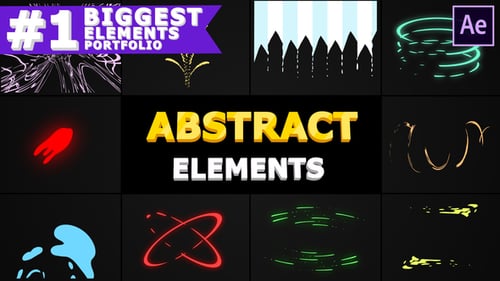 Hand Drawn Abstract Motion Elements and Liquid Transitions Pack