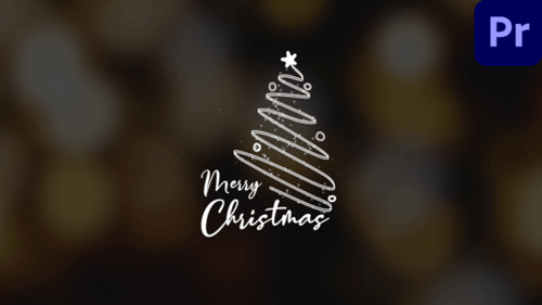 Minimal Christmas Line Art Title Pack for Festive Holiday Greetings