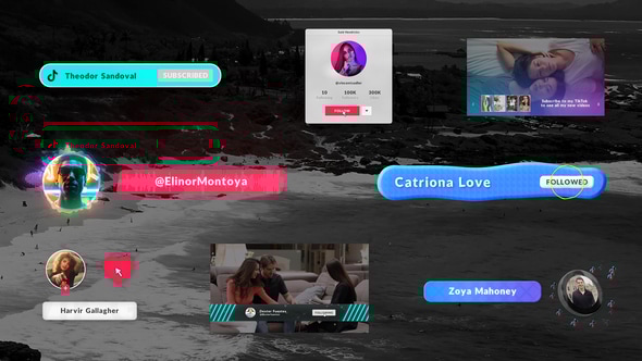 Cover for Tik Tok Subscribe Elements - Premiere Pro