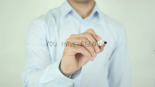 You, Designer of Your Own Destiny, Man Writing on Screen