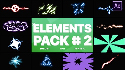 Energy Elements Pack 02 | After Effects