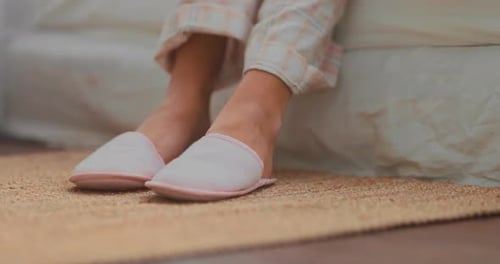 Pantoufles à poser pieds nus