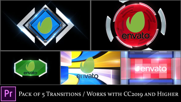 Dynamic Geometric Broadcast Logo Reveals and Transitions, Elements ft ...