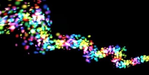 Colorful Abstract Particle Burst Background
