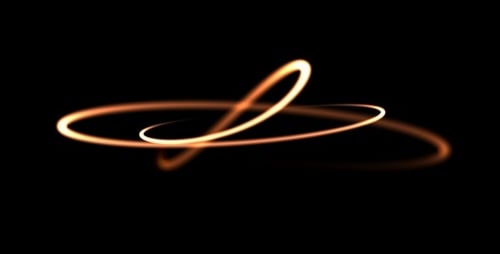 Fluid Abstract Glowing Light Trails Motion Background