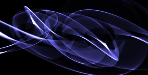 Abstract Fluid Glowing Light Trails Animation