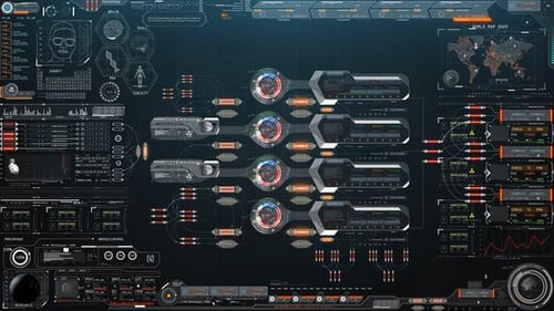 Futuristic Hud Interface Background Main