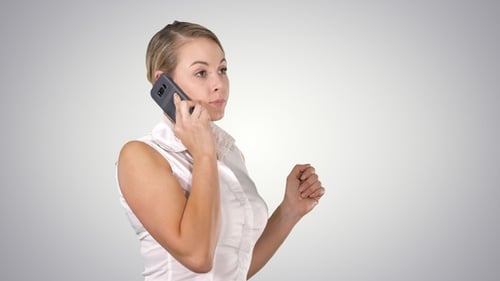 Woman Talking on a Mobile Phone