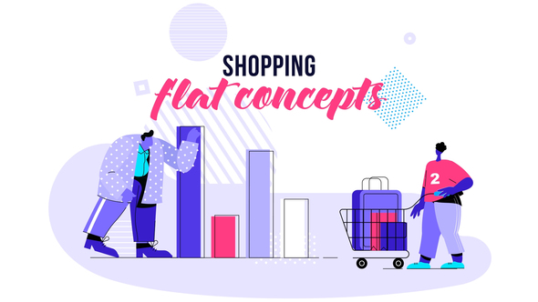 Cover for Shopping - Flat Concept