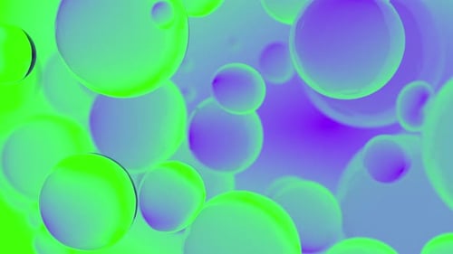 Vibrant Fluid Abstract Spheres Motion Background Loop