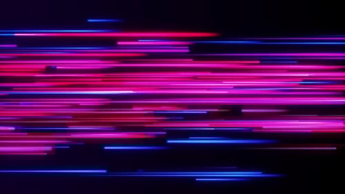 Abstract Neon Light Streaks Speed Lines Background