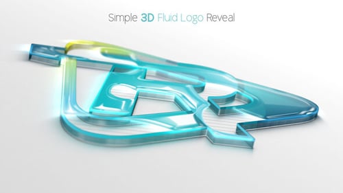 Simple 3D Fluid Logo Reveal