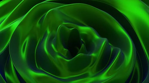 Abstract background with green noise wave field