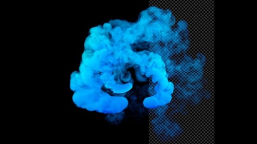 Blue Smoke Balls Uhr