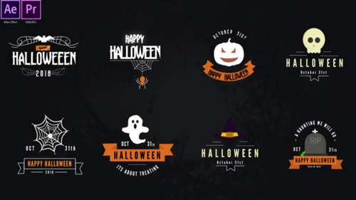 Paquete de títulos de Halloween