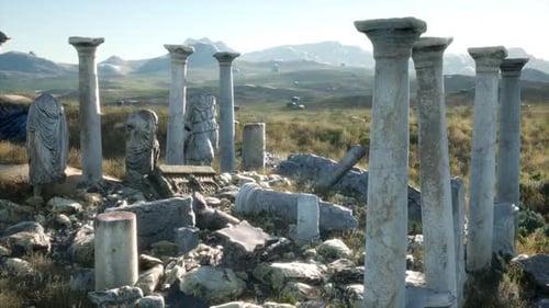 Der antike griechische Tempel in Italien