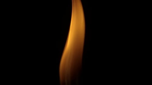 Glühende rote Flamme, Zeitlupe