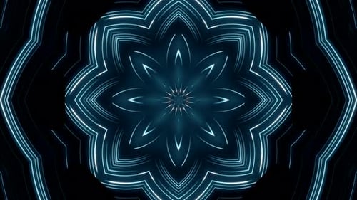 Flying through glowing neon lines creating a tunnel light, modern lighting, 4k seamless loop