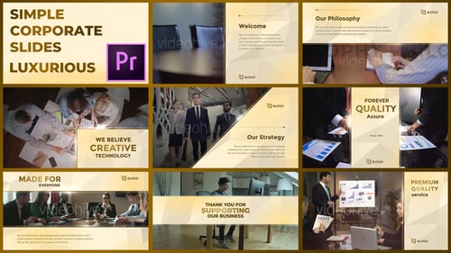 Simple Corporate Slides Luxurious – Premiere Pro