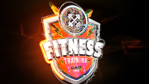 Glitchy Glowing Logo Reveal 2
