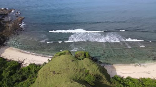 Waves On The Beach, Merese Hill, Lombok