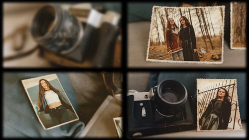 Nostalgic Photo Slideshow with Old Film Effects