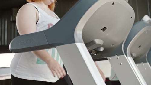 Overweight Woman in the Gym