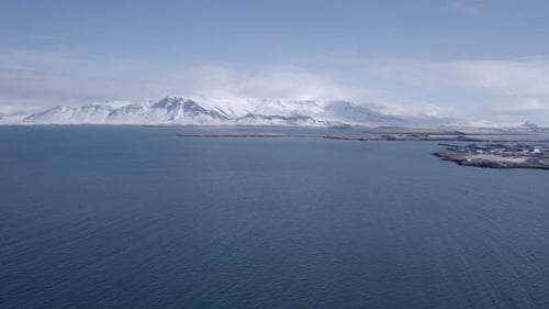 Iceland Mountains and Sea