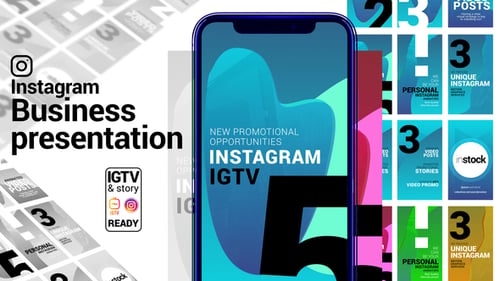 Dynamic Instagram Business Presentation for Vertical Mobile Content