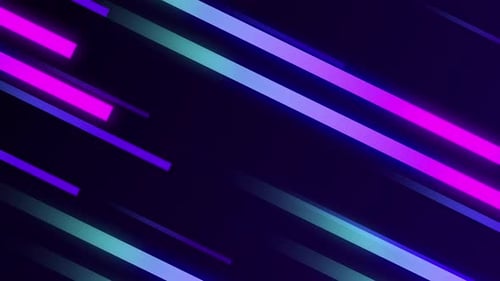 Dynamic Futuristic Neon Lines Abstract Motion Background