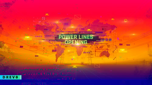 Power Lines Opening/ Energy/ Dynamic/ Economy/ World Map/ Business Promo/ Factory/ Works/ Industry