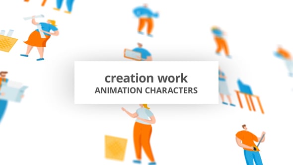 Creation work - Character Set, Elements ft. activity & behavior - Envato