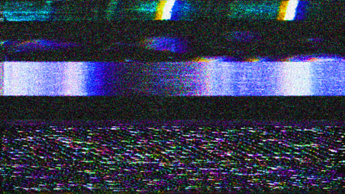 Digital Glitch TV Noise Effect