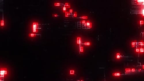 Rede abstrata Pixel Greeble