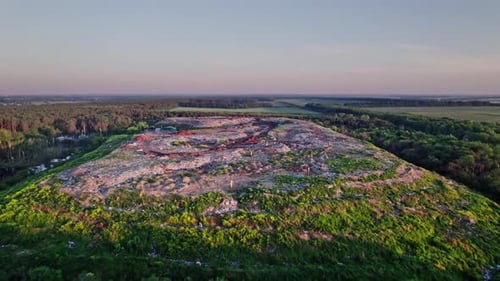 Aerial View of Garbage Dump