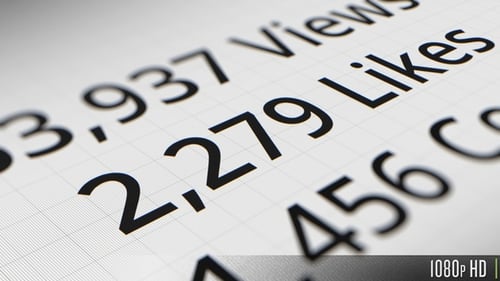Les likes sur un compteur de réseaux sociaux comptent jusqu'à des millions