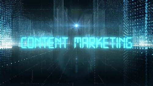 Skyscrapers Digital City Tech Word Content Marketing