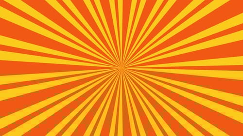 Flat Design Animated Sunburst Radial Lines Background