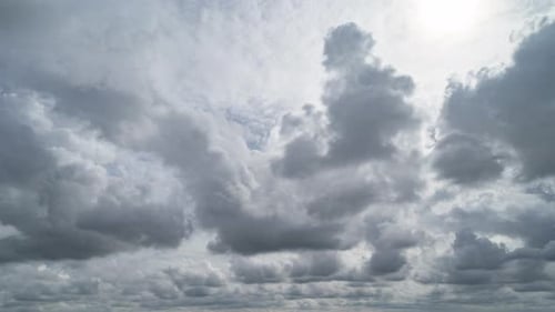 Clouds Moving Dynamically Across the Sky