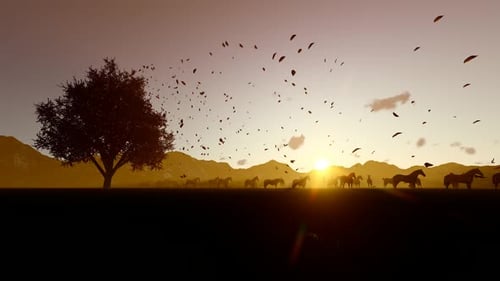 Horses and Autumn