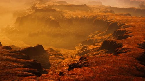 Scenic View of Sunrise in Grand Canyon National Park