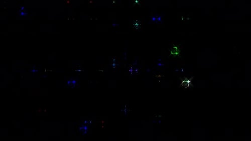 Sparkling Abstract Background Loop with Colorful Lights