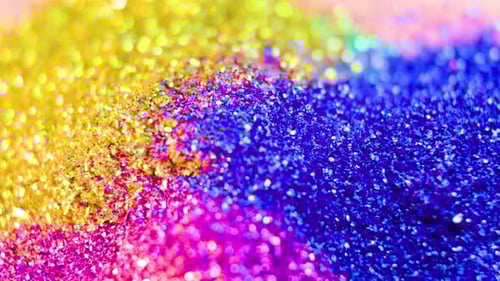 Shiny Colorful Glitter Close Up