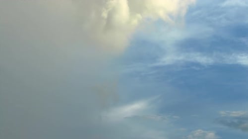 Amazing Time Lapse with Clouds Sky Concept White Fluffy Clouds Swirling Dark Sky Background