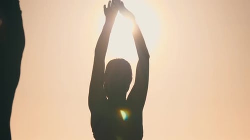 Girl Practicing Yoga