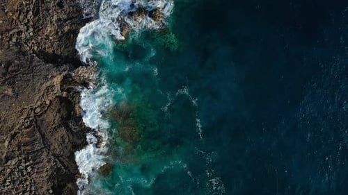 Top View of a Deserted Coast